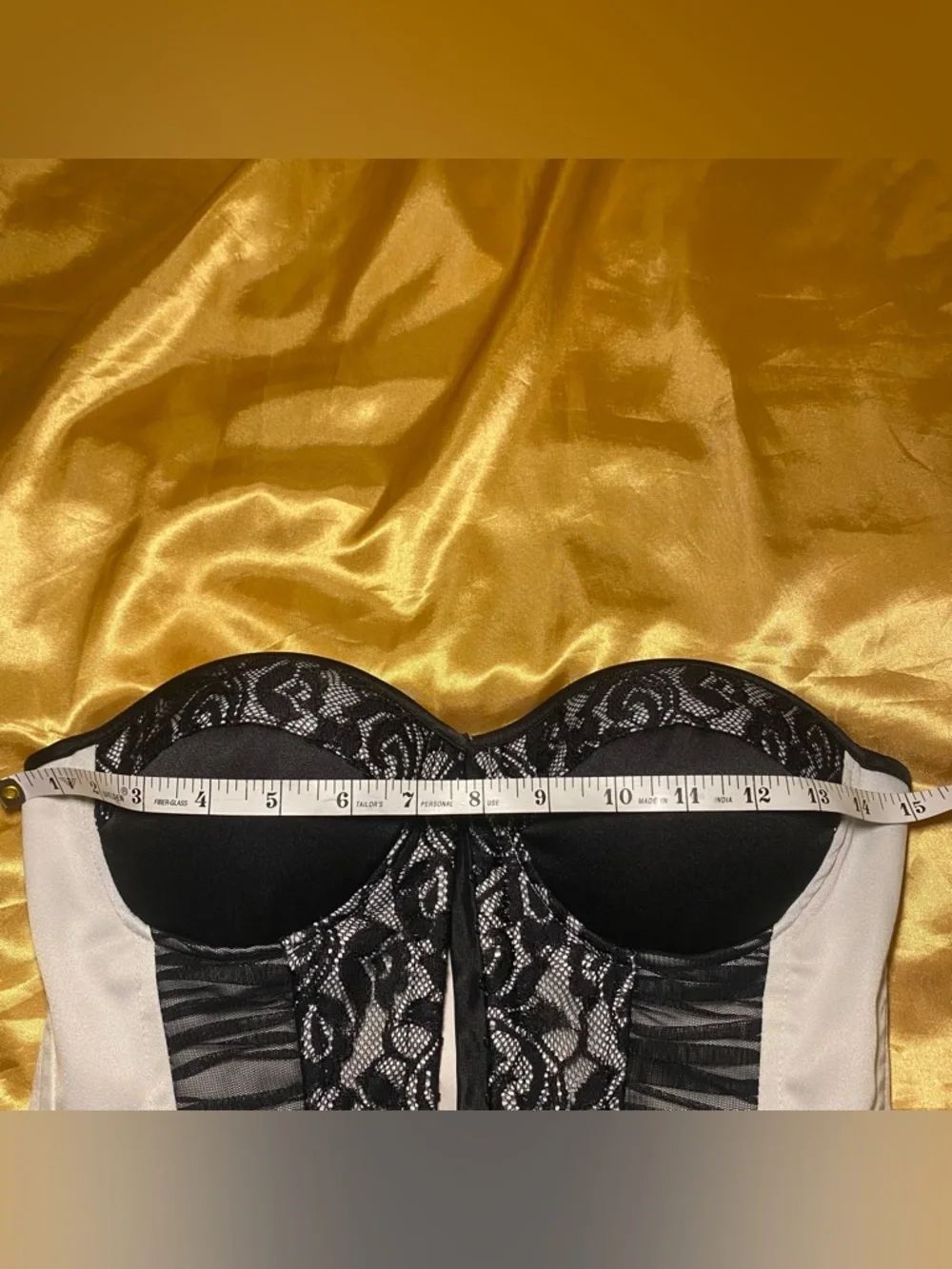 Charlotte Russe Lace Satin Corset Bustier Top - Picture 7 of 9